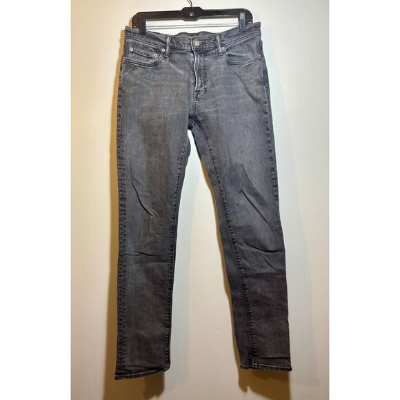 Abercrombie & Fitch Men’s Landon Slim Jeans Gray Wash Size 32x34 - Picture 1 of 4